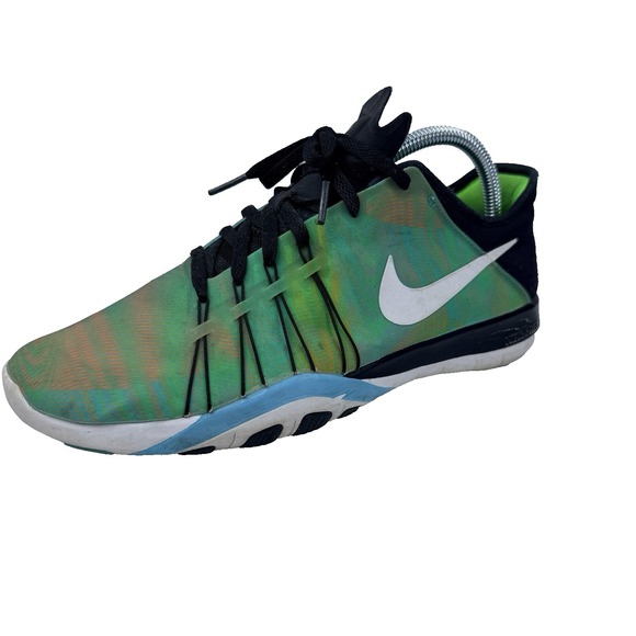 Nike Shoes - Womens Nike Free TR 6 PRT Running Shoes Sneakers Lime Green Blue Sz 9 Trainers